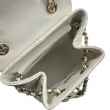 シャネル CHANEL ココマークバックパック AS3290 ホワイト ゴール金具 キャビアスキン レディース リュック・デイパック