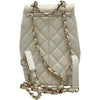 シャネル CHANEL ココマークバックパック AS3290 ホワイト ゴール金具 キャビアスキン レディース リュック・デイパック