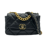 シャネル CHANEL CHANEL 19 バッグ AS1160 ブラック ゴールド/シルバー金具 ラムスキン レディース ショルダーバッグ