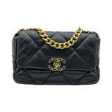 シャネル CHANEL CHANEL 19 バッグ AS1160 ブラック ゴールド/シルバー金具 ラムスキン レディース ショルダーバッグ