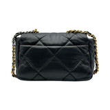 シャネル CHANEL CHANEL 19 バッグ AS1160 ブラック ゴールド/シルバー金具 ラムスキン レディース ショルダーバッグ