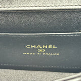 シャネル CHANEL チェーンポシェット ブラック ゴールド金具 ラムスキン レディース ショルダーバッグ
