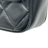 シャネル CHANEL チェーンポシェット ブラック ゴールド金具 ラムスキン レディース ショルダーバッグ