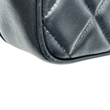シャネル CHANEL チェーンポシェット ブラック ゴールド金具 ラムスキン レディース ショルダーバッグ