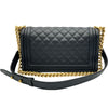 シャネル CHANEL ボーイシャネル25 A67086 ブラック ゴールド金具 キャビアスキン レディース ショルダーバッグ