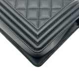 シャネル CHANEL ボーイシャネル25 A67086 ブラック ゴールド金具 キャビアスキン レディース ショルダーバッグ