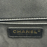 シャネル CHANEL ボーイシャネル 25 A67086 ブラック ゴールド金具 キャビアスキン レディース ショルダーバッグ