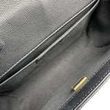 シャネル CHANEL ボーイシャネル 25 A67086 ブラック ゴールド金具 キャビアスキン レディース ショルダーバッグ