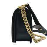 シャネル CHANEL ボーイシャネル 25 A67086 ブラック ゴールド金具 キャビアスキン レディース ショルダーバッグ