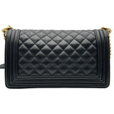 シャネル CHANEL ボーイシャネル 25 A67086 ブラック ゴールド金具 キャビアスキン レディース ショルダーバッグ