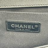 シャネル CHANEL ボーイシャネル25 A67086 ブラック シルバー金具 キャビアスキン レディース ショルダーバッグ