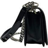 シャネル CHANEL ボーイシャネル25 A67086 ブラック シルバー金具 キャビアスキン レディース ショルダーバッグ