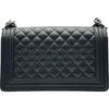 シャネル CHANEL ボーイシャネル25 A67086 ブラック シルバー金具 キャビアスキン レディース ショルダーバッグ