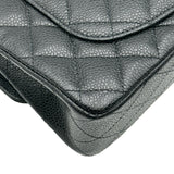 シャネル CHANEL マトラッセ23 A01113 ブラック/ゴールド金具 キャビアスキン レディース ショルダーバッグ