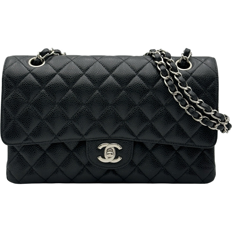シャネル CHANEL マトラッセ25 A01112 24番台 ブラック/シルバー金具