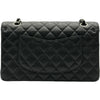 シャネル CHANEL マトラッセ25 A01112 24番台 ブラック/シルバー金具 キャビアスキン レディース ショルダーバッグ