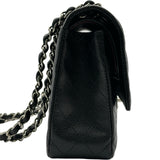 シャネル CHANEL マトラッセ25 A01112 24番台 ブラック/シルバー金具 キャビアスキン レディース ショルダーバッグ