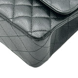 シャネル CHANEL マトラッセ25 A01112 24番台 ブラック/シルバー金具 キャビアスキン レディース ショルダーバッグ
