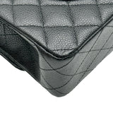 シャネル CHANEL マトラッセ25 A01112 24番台 ブラック/シルバー金具 キャビアスキン レディース ショルダーバッグ