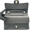 シャネル CHANEL マトラッセ25 A01112 28番台 ブラック シルバー金具 キャビアスキン レディース ショルダーバッグ