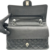 シャネル CHANEL マトラッセ25 A01112 28番台 ブラック シルバー金具 キャビアスキン レディース ショルダーバッグ
