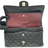 シャネル CHANEL マトラッセ25 A01112 28番台 ブラック シルバー金具 キャビアスキン レディース ショルダーバッグ
