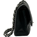 シャネル CHANEL マトラッセ25 A01112 28番台 ブラック シルバー金具 キャビアスキン レディース ショルダーバッグ