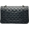 シャネル CHANEL マトラッセ25 A01112 28番台 ブラック シルバー金具 キャビアスキン レディース ショルダーバッグ