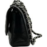 シャネル CHANEL マトラッセ25 A01112 28番台 ブラック シルバー金具 キャビアスキン レディース ショルダーバッグ