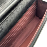 シャネル CHANEL マトラッセ チェーンウォレット A33814 31番台 ブラック シルバー金具 キャビアスキン レディース ショルダーバッグ