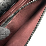 シャネル CHANEL マトラッセ チェーンウォレット A33814 31番台 ブラック シルバー金具 キャビアスキン レディース ショルダーバッグ