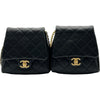 シャネル CHANEL マトラッセツインパック AS0614 27番台 ブラック ゴールド金具 ラムスキン レディース ショルダーバッグ