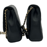 シャネル CHANEL マトラッセツインパック AS0614 27番台 ブラック ゴールド金具 ラムスキン レディース ショルダーバッグ