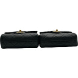 シャネル CHANEL マトラッセツインパック AS0614 27番台 ブラック ゴールド金具 ラムスキン レディース ショルダーバッグ