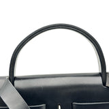 エルメス HERMES エールバッグジップPM W刻印 ブラック シルバー金具 トワル レディース ショルダーバッグ