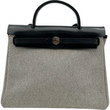 エルメス HERMES エールバッグジップPM W刻印 ブラック シルバー金具 トワル レディース ショルダーバッグ