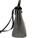 エルメス HERMES エールバッグジップPM W刻印 ブラック シルバー金具 トワル レディース ショルダーバッグ