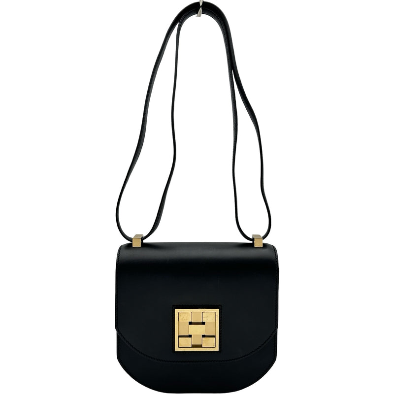 新品未使用　エルメス　モザイク　箱付き エルメス HERMES モザイク24-17 D刻印 ブラック ゴールド金具 ボックス