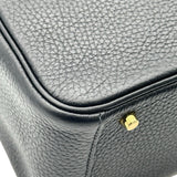 エルメス HERMES リンディ ミニ Z刻印 ブラック ゴールド金具 トリヨン レディース ショルダーバッグ