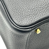 エルメス HERMES リンディ ミニ Z刻印 ブラック ゴールド金具 トリヨン レディース ショルダーバッグ