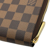 ルイ・ヴィトン LOUIS VUITTON ジッピー・オーガナイザー N60003 ブラウン ダミエ・キャンバス レディース 長財布