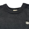セリーヌ CELINE トリオンフ刺繡 クルーネック ニットセーター 2AC85048T ブラック ウール レディース セーター
