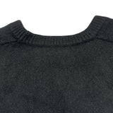 セリーヌ CELINE トリオンフ刺繡 クルーネック ニットセーター 2AC85048T ブラック ウール レディース セーター