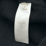 セリーヌ CELINE トリオンフ刺繡 クルーネック ニットセーター 2AC85048T ブラック ウール レディース セーター