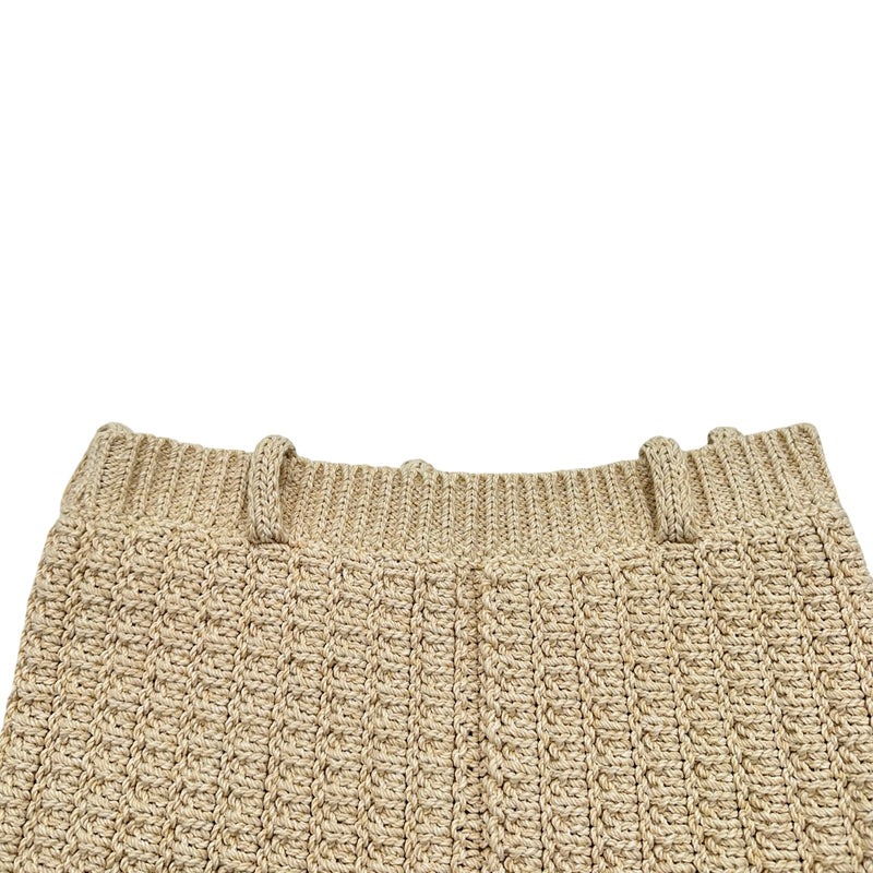 シャネル CHANEL ココマークベルトニットショートパンツ P78728