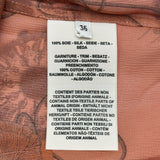 エルメス HERMES クリケティ・アクアレル シルク長袖シャツ 2E0616DZ ブラウン シルク レディース 長袖シャツ