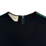 グッチ GUCCI シェリーライン半袖ワンピース 528977 ブラック レーヨン レディース ワンピース