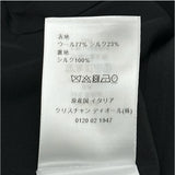 クリスチャン・ディオール Christian Dior CDボタンノースリーブワンピース 111R17A1166 ブラック ウール レディース ワンピース