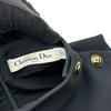 クリスチャン・ディオール Christian Dior CDボタンノースリーブワンピース 111R17A1166 ブラック ウール レディース ワンピース