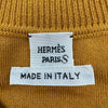 エルメス HERMES トルサード カシミヤ混ニットワンピース イエロー シルク レディース ワンピース